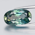 3.56ct VVS Oval Natural Bluish Green Zircon - Gentle Heat, Cambodia Gemstone