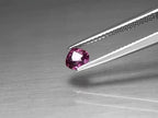 CERTIFICATE Incl.* 0.46ct Pear Natural Purple-Red Ruby Thailand, Gemstone - Video 1 of 1