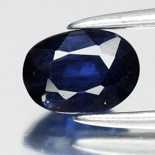 0.77ct 5.8x4.2mm Oval Blue Sapphire - Ceylon Gemstone