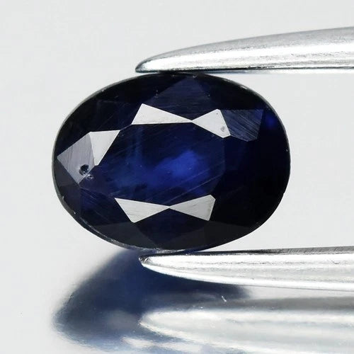 0.55ct 5.3x4mm Oval Deep Blue Sapphire - Ceylon Gemstone