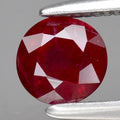CERTIFICATE Incl.* 0.54ct 4.6mm Round Natural Red Ruby Gemstone *Heated