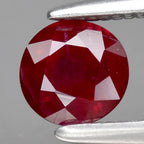 CERTIFICATE Incl.* 0.54ct 4.6mm Round Natural Red Ruby Gemstone *Heated