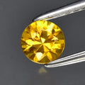 0.37ct 4.2mm VS Round Brilliant Yellow Sapphire Gemstone, Thailand