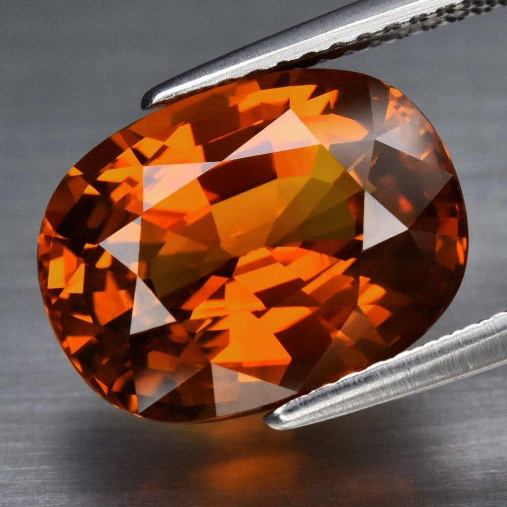 Big Rare 7.53ct 12.7x9.8mm IF Clean Oval Natural Medium Yellow Sapphire Thailand