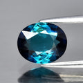 CERTIFICATE Incl.*1.39ct VVS Oval Natural Greenish Blue Indicolite Tourmaline — view 1
