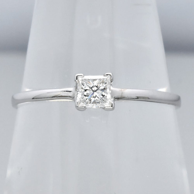Natural Diamond Ring in 18K WHITE GOLD 0.18ct E/VVS Diamond