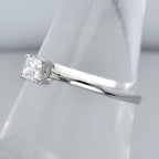 Natural Diamond Ring in 18K WHITE GOLD 0.18ct E/VVS Diamond — view 2