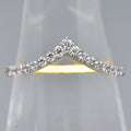 Natural Diamond Ring in 18K YELLOW GOLD 0.20ct t.w 17pcs E/VVS Diamond — view 1