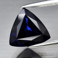 2.42ct 8.8x8.5mm Trillion Blue Sapphire Gemstone Thailand Heated, Very Clean!