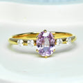 Natural Diamond Sapphire Ring in 18K PINK GOLD With 1.05ct &amp; 0.12ct E/VVS Dia — view 1