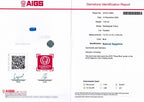 Laboratory report for AIGS CERTIFICATE Incl.* 1.44ct VS Rectangular Natural Blue Sapphire, Heated