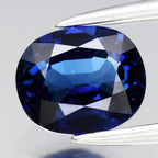 AIGS CERTIFICATE Incl.*0.95ct VVS Cushion Natural Blue Sapphire Gemstone, Heated — view 1