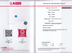 Laboratory report for AIGS CERTIFICATE Incl.*0.95ct VVS Cushion Natural Blue Sapphire Gemstone, Heated