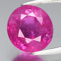 CERTIFICATE Incl.* 2.57ct Oval Natural Unheated Purple-Red Ruby, Gemstone