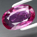 1.53ct 9x6mm Oval Natural Unheated Reddish Pink Sapphire Gemstone, Mozambique — view 1