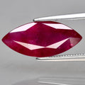 3.17ct 15.5x7mm Marquise Natural Purplish Red Ruby Gemstone Myanmar *Heated