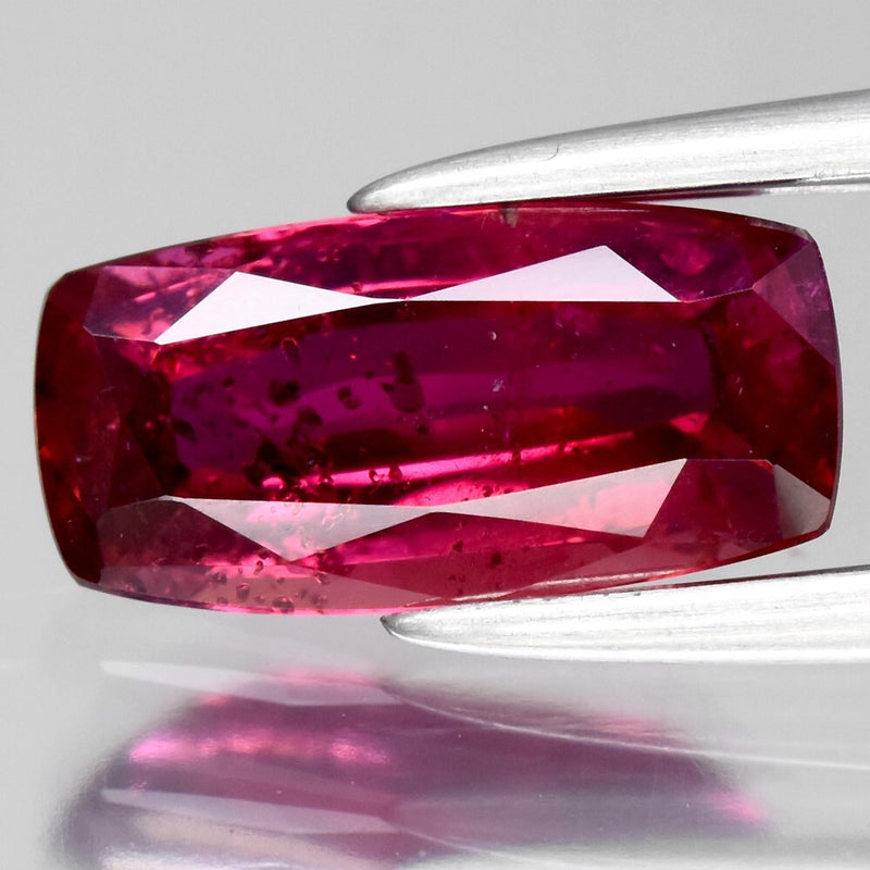 CERTIFICATE Incl.* 1.34ct Cushion Natural Unheated Purplish Red Ruby, Mozambique