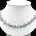Natural Moonstone Necklace &amp; Earrings 173.60ct t.w 308pcs in 925 Sterling Silver — view 1