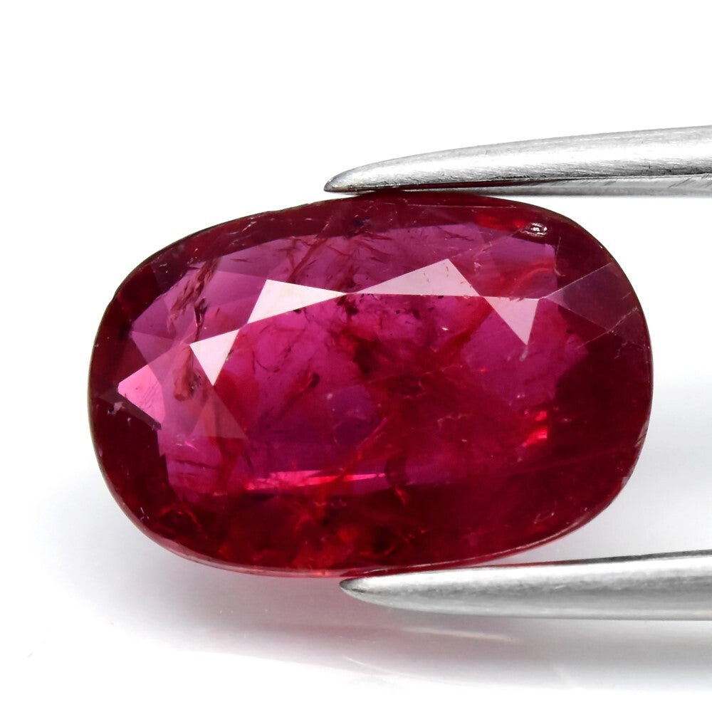 2.01ct 9.5x6.5mm Oval Natural Red Ruby - Unheated, Madagascar Gem — view 1