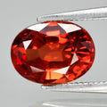 2.06ct 8.2x6mm VS Oval Natural Fiery Sunset Sapphire - Songea Gemstone