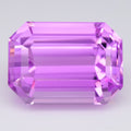 Big 41.59ct VVS Octagon Natural Aurora Lilac Pink Kunzite - Majestic Gemstone — view 1