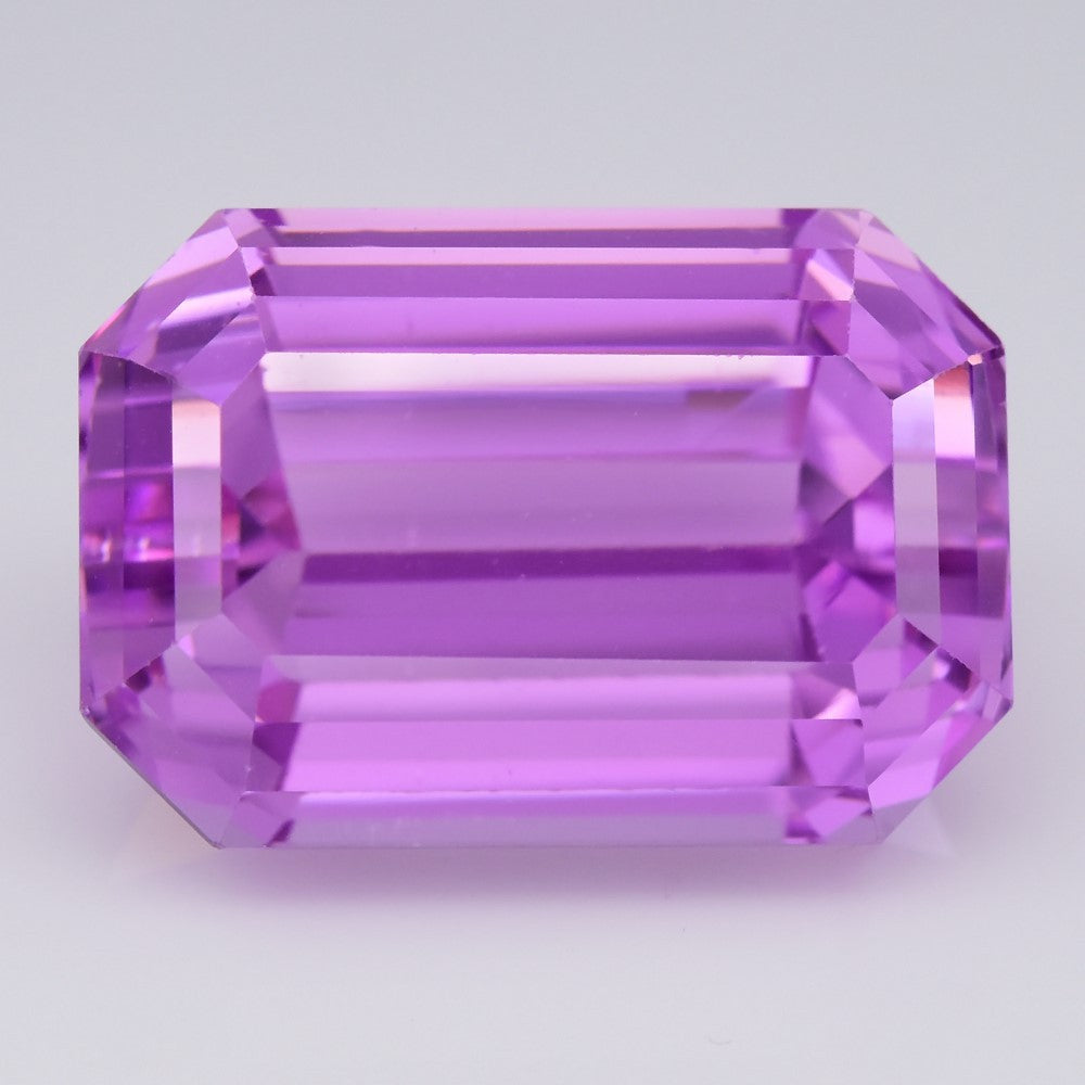 Big 38.61ct VS Octagon Natural Rosewood Glow Pink Kunzite - Lustrous Gem — view 1