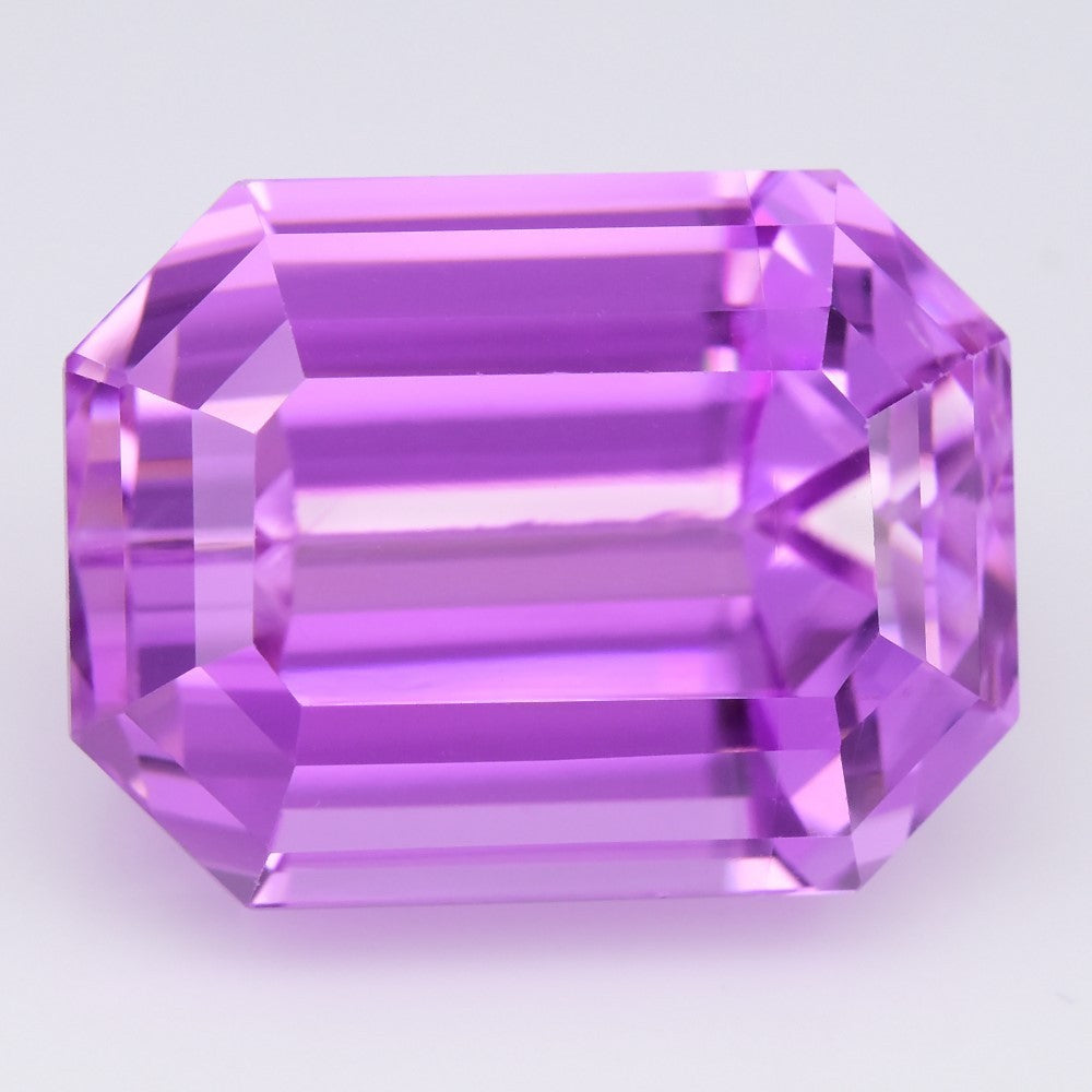 Big 36.58ct IF Octagon Natural Mystique Dahlia Pink Kunzite - Gorgeous Gem — view 1