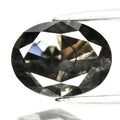 Rare 1.21ct Natural Untreated Fancy Deep Grey Diamond - Flower Pattern Inside