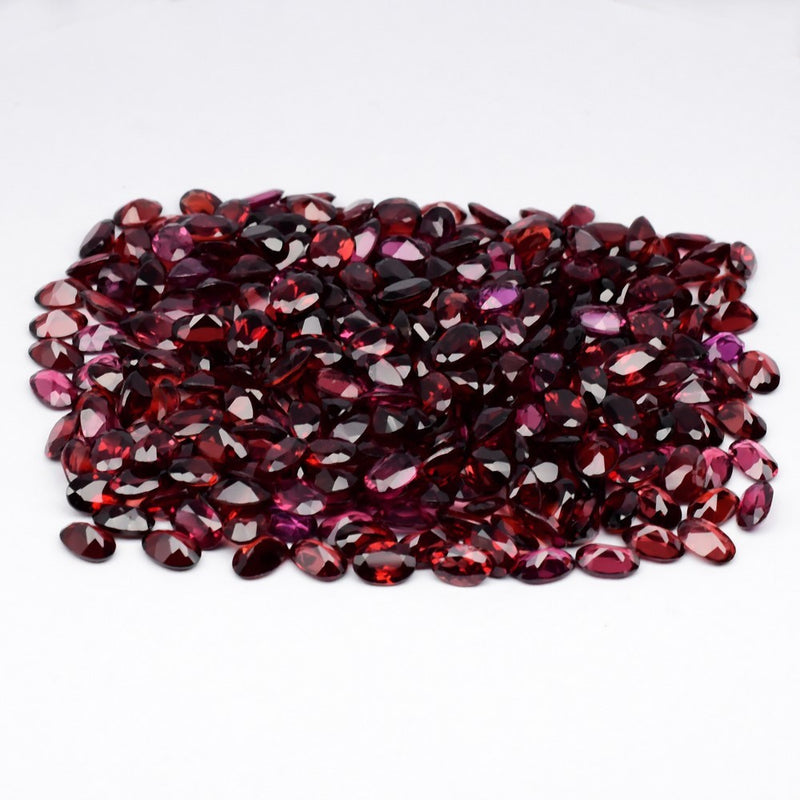 435pcs Lot 231.98ct Oval Natural Rhodolite Garnet &amp; Garnet - Mozambique Gems