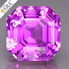 GLC CERTIFIED 47.55ct IF Octagon Natural Pink Kunzite - Luxurious Gemstone