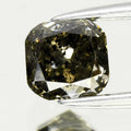 1.12ct 5x4.8mm Cushion Natural Untreated Fancy Galaxy Salt & Pepper Diamond I1 — view 1
