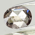 1.15ct Oval Rose Cut Natural Untreated Fancy Pinkish Brown Diamond I1 — view 1