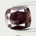 1.53ct Cushion Natural Untreated Fancy Deep Brownish Purple Diamond I2