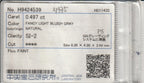 Laboratory report for CGL CERTIFIED 0.50ct Pear Natural Untreated Fancy Light Bluish Gray Diamond