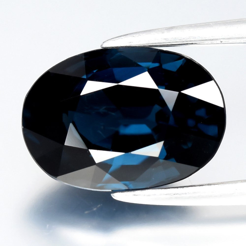 GIT CERTIFIED 2.03ct VS Oval Natural Blue Cobalt &amp; Iron Spinel - Tanzania Gem — view 1
