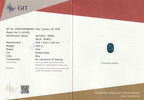 Laboratory report for GIT CERTIFIED 2.03ct VS Oval Natural Blue Cobalt &amp; Iron Spinel - Tanzania Gem