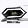 4.01ct Long Hexagon Natural Untreated Fancy Salt & Pepper Diamond Opaque (AAA)