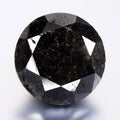 53.81ct Round Brilliant Natural Untreated Fancy Jet Black Diamond Opaque (AAA)
