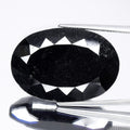 36.20ct 26x17.8mm Oval Natural Untreated Fancy Jet Black Diamond Opaque (AAA)