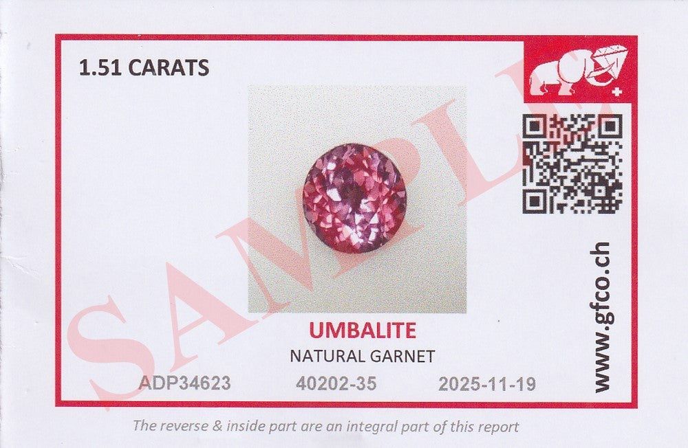 GFCO GEM LAB® Swiss Gem Certificate - Professional Gemological Report Card