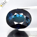 GLC CERTIFIED 2.63ct VVS Oval Natural Unheated Blue Indicolite Tourmaline Gem