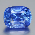 3.43ct 9.7x7.6mm Cushion Natural Bright Sky Blue Sapphire - Unheated, Burma