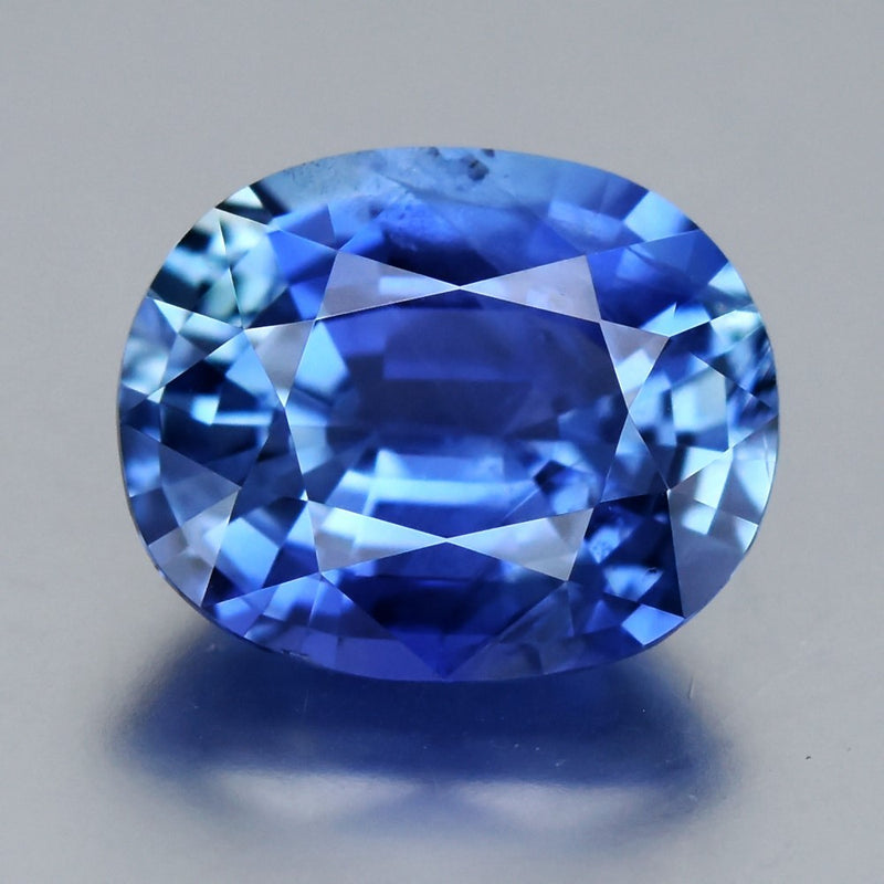 2.17ct 8.5x7mm VS Oval Natural Royal Sky Blue Sapphire - Unheated, Burma Gem