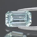 0.47ct 5.77x3.51mm Emerald Cut Natural Treated Fancy Blue Diamond VVS1 Africa