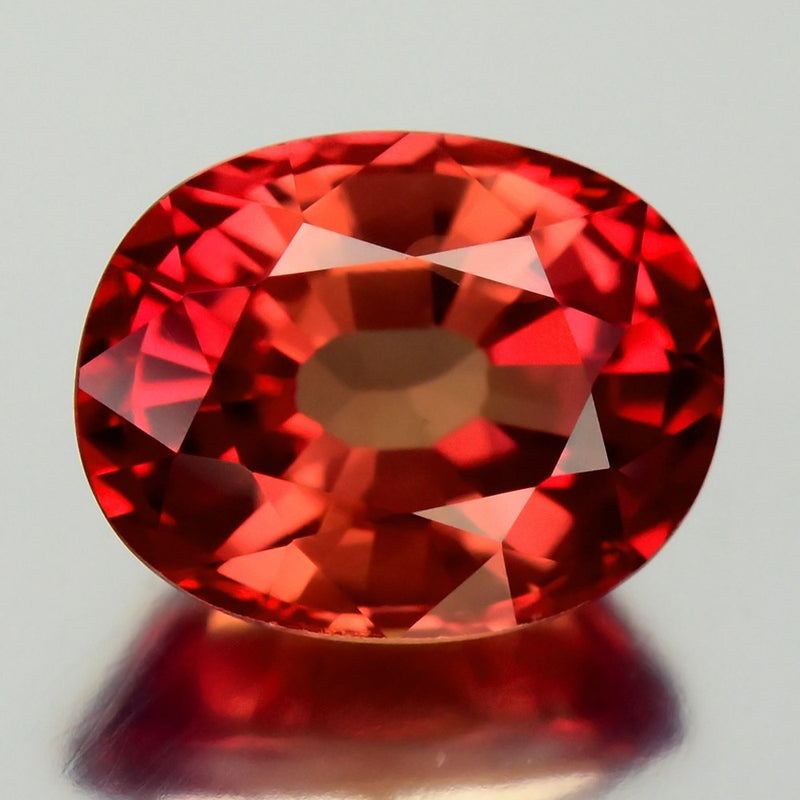 2.56ct IF Oval Natural Fiery Rose Orange Sapphire Songea - Premium Gemstone