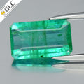 GLC CERTIFIED 1.34ct Octagon Natural Green Emerald - Colombia Gemstone — view 1