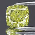 1.02ct 5.88x5.73mm Cushion Natural Untreated Fancy Yellow Diamond SI2