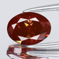 1.00ct Oval Natural Treated Fancy Deep Purple Pink Diamond SI1 Africa