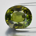 4.63ct 10.3x8.8mm VS Oval Natural Green Tourmaline - Unheated, Mozambique Gem — view 1