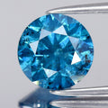 2.00ct Round Brilliant Natural Treated Fancy Vivid Blue Diamond I1 Africa